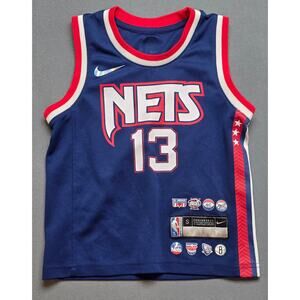 James Harden Brooklyn Nets Nike 75th Edition Jersey Boys Size Small NBA Swingman